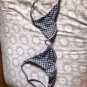 Gingham bikini top
